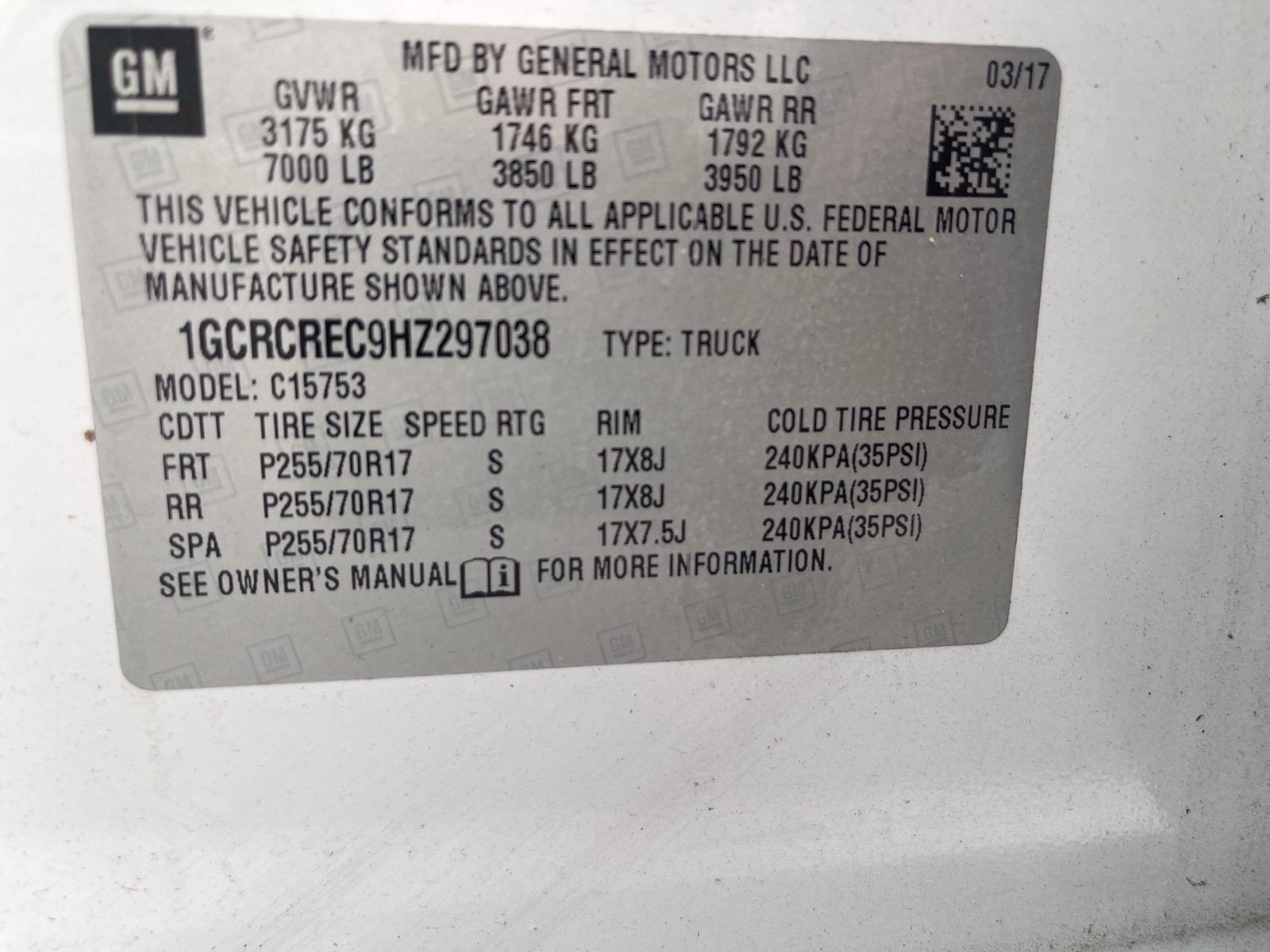 2017 Chevrolet Silverado 1500 LT
